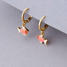 картинка Серьги 'XUPING' Эмаль  (позолота 18к) от магазина Wolves