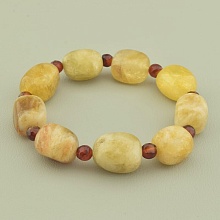 картинка Браслет на резинке из цитрина и агата SUNSTONES от магазина Wolves