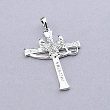 картинка Крестик  'XUPING' (родий) от магазина Wolves