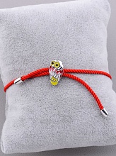 картинка Браслет 'Fashion' Эмаль 16 см (родий) от магазина Wolves