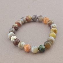 картинка Браслет 'SUNSTONES' Агат Яшма 19 5 см от магазина Wolves