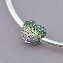 картинка Клипса 'Pandora style' Фианит Серебро(925) от магазина Wolves