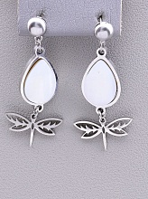 картинка Серьги 'Stainless Steel' Перламутр от магазина Wolves