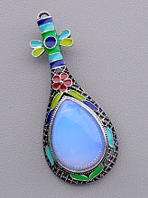 картинка Брошь Лунный камень 65x25мм от магазина Wolves