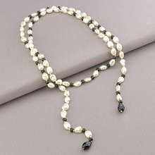 картинка Бусы 'SUNSTONES' Жемчуг Чешский хрусталь 115 см от магазина Wolves