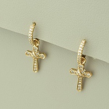 картинка Серьги 'XUPING' Фианит (позолота 18к) от магазина Wolves