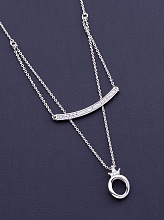 картинка Подвеска Фианит 'XUPING' (родий) от магазина Wolves