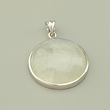 картинка Кулон Лунный камень 27х23мм (Серебро(925)) от магазина Wolves