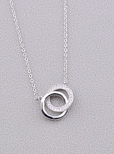 картинка Подвеска 'Saiya' Фианит 43 см (родий) от магазина Wolves