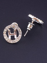 картинка Серьги Фианит (родий) от магазина Wolves