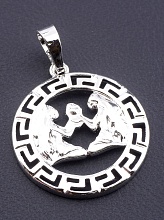 картинка Кулон Близнецы 'XUPING' (родий) от магазина Wolves