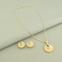 картинка Подвеска+Серьги Фианит 'Fashion' от магазина Wolves