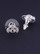 картинка Серьги 'FJ' Фианит (родий) от магазина Wolves