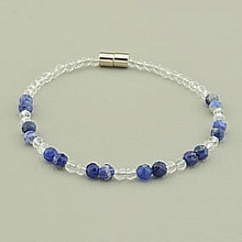 картинка Браслет 'SUNSTONES' Содалит Шпинель 17 см от магазина Wolves