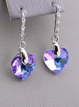 картинка Серьги 'Juleeze' Фианит (родий) от магазина Wolves