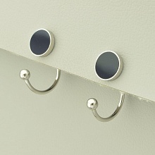 картинка Серьги 'XUPING' Эмаль (родий) от магазина Wolves