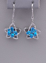 картинка Серьги 'XUPING' Фианит (родий) от магазина Wolves