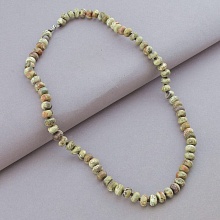 картинка Бусы 'SUNSTONES' Яшма Сталь 48 см от магазина Wolves