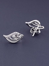 картинка Серьги 'XUPING' Фианит (родий) от магазина Wolves