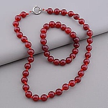 картинка Бусы+Браслет Агат 45 см от магазина Wolves