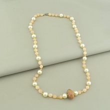 картинка Бусы 'SUNSTONES' Яшма Агат Майорка 66 см от магазина Wolves