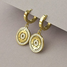 картинка Серьги 'XUPING' Фианит (позолота 14k (лимонная)) от магазина Wolves