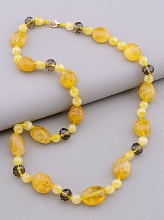 картинка Бусы 'SUNSTONES' Волосатик Чешский хрусталь 51 см от магазина Wolves