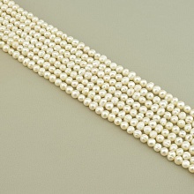 картинка Бусины из натурального камня жемчуга, нить 34 см от магазина Wolves