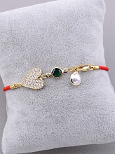 картинка Браслет 'Fashion' Фианит 16 см (позолота 18к) от магазина Wolves