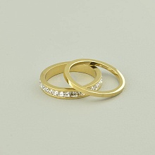 картинка Кольцо 'XUPING' Фианит (позолота 18к (лимонная)) от магазина Wolves