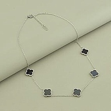 картинка Подвеска 'Stainless Steel' Эмаль 40 см (родий) от магазина Wolves