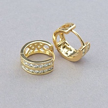 картинка Серьги 'XUPING' Фианит (позолота 18к) от магазина Wolves