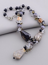 картинка Бусы Агат Чешский хрусталь 50 см от магазина Wolves