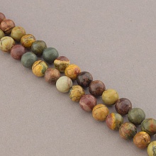 картинка Нитка Яшма 39 см 8 5 мм от магазина Wolves