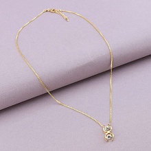 картинка Подвеска 'XUPING' Фианит 45 см (позолота 18к) от магазина Wolves