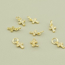 картинка Кулон Фианит 8х5мм (позолота 18к) от магазина Wolves