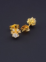 картинка Серьги 'XUPING' Фианит (позолота 18к) от магазина Wolves