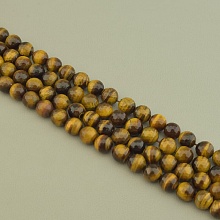 картинка Нитка Тигровый глаз 39 см 12 мм (Без замка) от магазина Wolves