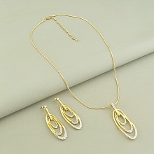 картинка Подвеска+Серьги Фианит 'Fashion' от магазина Wolves