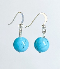 картинка Элитные Серьги Бирюза №1 от магазина Wolves