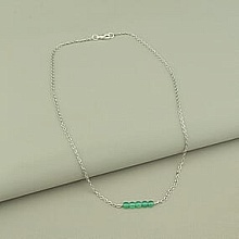 картинка Подвеска 'SUNSTONES' Хризопраз 44 см от магазина Wolves