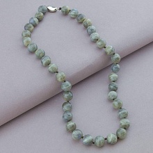 картинка Бусы 'SUNSTONES' Лабрадор Серебро(925) 44 см от магазина Wolves