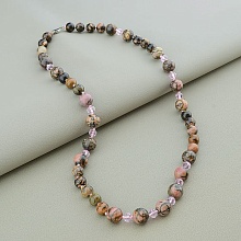 картинка Бусы 'SUNSTONES' Родонит Чешский хрусталь 51 см от магазина Wolves