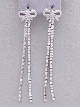 картинка Серьги 'Saiya' Фианит (родий) от магазина Wolves