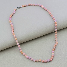 картинка Бусы из родохразита, розовые, на карабине 'SUNSTONES' 45 см от магазина Wolves