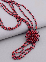 картинка Бусы Коралл Чешский хрусталь 70 см от магазина Wolves