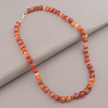 картинка Бусы 'SUNSTONES' Сердолик Серебро(925) 49 см от магазина Wolves