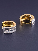 картинка Серьги 'XUPING' Фианит (позолота-родий) от магазина Wolves