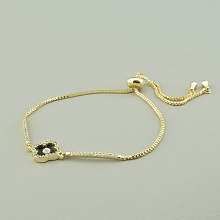 картинка Браслет 'Saiya' Фианит 17 см (позолота 18к (лимонная)) от магазина Wolves