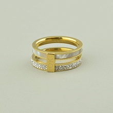 картинка Кольцо 'XUPING' Фианит (позолота 18к (лимонная)) от магазина Wolves